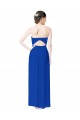 Buy Strapless Sweetheart Keyhole Back Long Chiffon Bridesmaid Dress UK