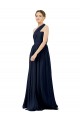 Buy Draped One Shoulder Strapless Chiffon Bridesmaid Dress UK