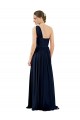 Buy Draped One Shoulder Strapless Chiffon Bridesmaid Dress UK