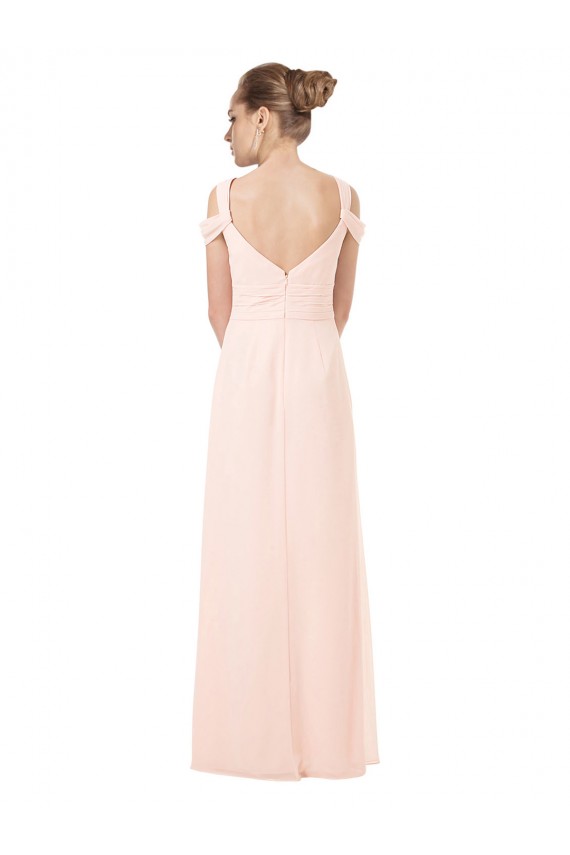 Buy Chiffon Sweetheart Bridesmaid Dress with An Illusion Overlay UK