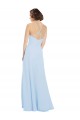 Buy Floor Length Chiffon Bridesmaids Dress with Front Keyhole Neckline UK