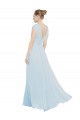 Buy Chiffon Bridsmaids Dress with V-Neckline and Tie V Back UK