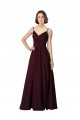 Buy V-Neck Chiffon Bridesmaid Dress with Twist Front Bodice UK