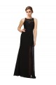 Buy Sheath Beaded and Embroidered Bridesmaids Dress with Lace Bodice and Chiffon Skirt UK