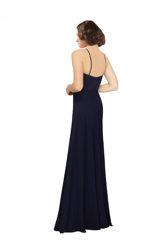 Buy Chiffon Bridesmaids Dress with Scoop Neckline UK