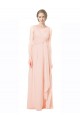Buy Full Length Chiffon Bridesmaid Dress with V-Front and Back UK