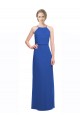Buy Long Chiffon Spaghetti Strap Bridesmaid Dress with Blouson Top UK