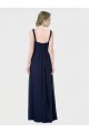Buy Long Chiffon Bridesmaid Dress with Sweetheart Neckline and Shoulder Straps UK