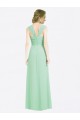 Buy Long Chiffon Bridesmaid Dress with a Sweetheart Neckline and Pleated Shoulder Straps UK