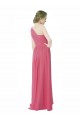 Buy One Shoulder Chiffon Bridesmaid Dress with Asymmetrical Ruched Bodice UK