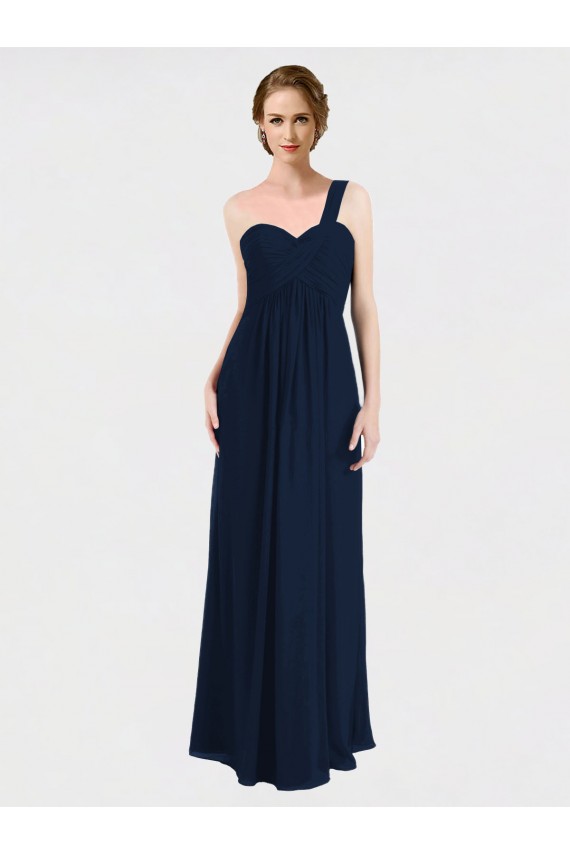 Buy Full Length Long Chiffon Bridesmaid Gown with Sweetheart Neckline UK