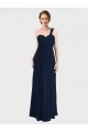 Buy Full Length Long Chiffon Bridesmaid Gown with Sweetheart Neckline UK