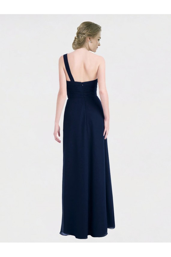 Buy Full Length Long Chiffon Bridesmaid Gown with Sweetheart Neckline UK