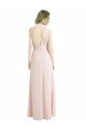 Buy Full Length Chiffon Bridesmaid Dress with One Wide Shoulder Strap UK