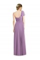 Buy Flutter Sleeves One Shoulder Long Chiffon Bridesmaid Dress UK