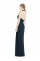 Buy V-Neck Halter Chiffon Bridesmaid Dress with Side Front Slit UK