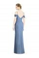 Buy Draped Cold Shoulder Sweetheart Long Chiffon Formal Bridesmaid Dress UK