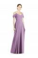 Buy Off the Shoulder Open Cowl-Back Maxi Bridesmaid Dress UK