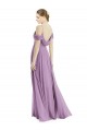 Buy Off the Shoulder Open Cowl-Back Maxi Bridesmaid Dress UK