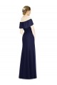 Buy Off the Shoulder Full-Length Trumpet Chiffon Bridesmaid Dress UK
