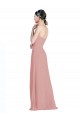 Buy Daped A-Line Chiffon Bridesmaid Dress with Pleated Sweetheart Bodice UK