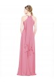 Buy Halter Neck Keyhole A-Line Chiffon Bridesmaid Dress UK