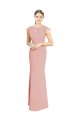 Buy Chiffon Cap Sleeves Long Bridesmaid Dress with Keyhole UK