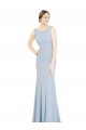 Buy Full Length Chiffon Bridesmaid Dress with Sparkly Neckline and Belt UK