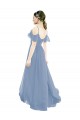 Buy Pleated One Shoulder A-Line Chiffon Bridesmaid Dress UK