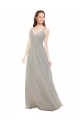 Buy Chiffon Bridesmaid Dress with Ruched Draped Bodice UK
