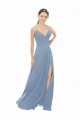Buy Sexy Chiffon Bridesmaid Dress with V-Neck Lace Bodice UK