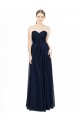 Buy Strapless Sweetheart Long Chiffon Bridesmaid Dress Low Back UK