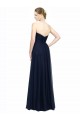 Buy Strapless Sweetheart Long Chiffon Bridesmaid Dress Low Back UK