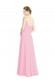 Buy Spaghetti Straps A-Line Chiffon Bridesmaid Dress Low Back UK
