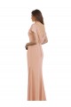 Buy Cap Sleeves Long Chiffon Bridesmaid Dress / Prom Dress with Low V-Back UK