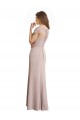 Buy Capped Sleeves Embroidered with Applique Lace Mermaid Chiffon Bridesmaid Dress UK