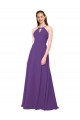 Buy High Halter Chiffon Bridesmaid Dress with Keyhole UK