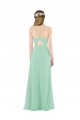 Buy Classic Long Chiffon Bridesmaid Dress with V-Neck UK