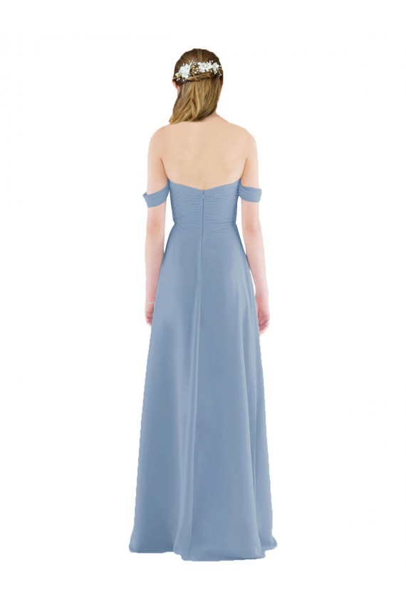 Buy Sweetheart Neckline Chiffon Off-the-Shoulder Bridesmaid Dress UK