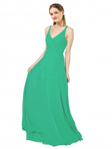 Buy Classic Chiffon Bridesmaid Dress with Lace-Up Back UK