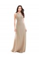 Buy Elegant Bridesmaid with High Neckline and Illusion V-Neck UK