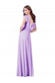 Buy Flutter Sleeves V-Neck Chiffon Bridesmaid Dress UK