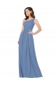 Buy Pleated One Shoulder Chiffon Bridesmaid Dress UK