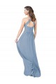 Buy Chiffon Bridesmaid Dress with High Halter Neckline UK