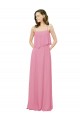 Buy Spaghetti Strap Chiffon Bridesmaids Dress with Ruffle Overlay UK