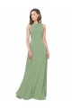 Buy High Neck Chiffon Bridesmaids Dress with Low Cowl Back UK