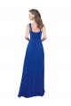 Buy Square Neck A-Line Long Floor Length Chiffon Bridesmaid Dress UK