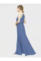 Buy High Halter Chiffon Bridesmaid Dress with Side Slit UK