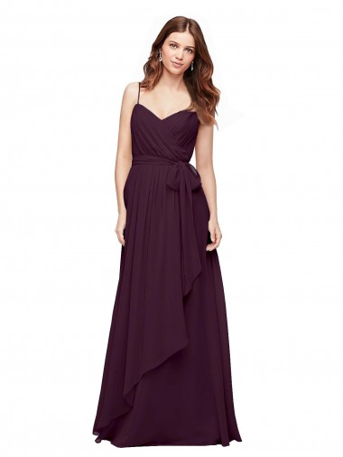 Buy Wrapped Sweetheart Neckline Long Chiffon Bridesmaid Dress  UK