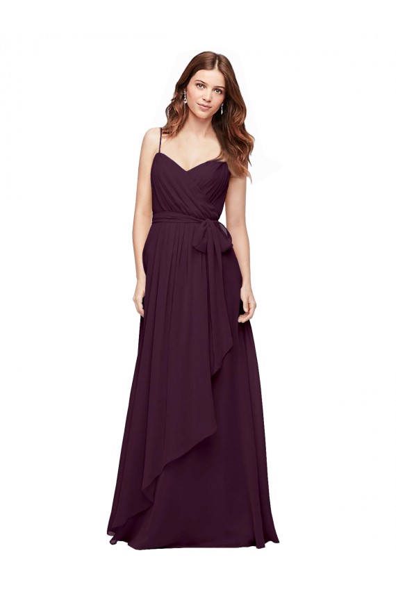 Buy Wrapped Sweetheart Neckline Long Chiffon Bridesmaid Dress  UK